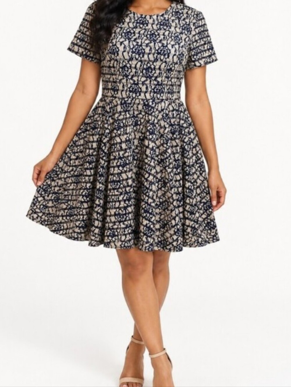 Fit And Flare Dress Skater Lace Pattern